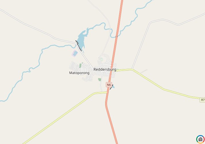 Map location of Redersburg